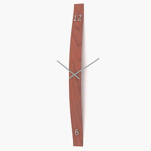 Wall clock - vertical wooden bow