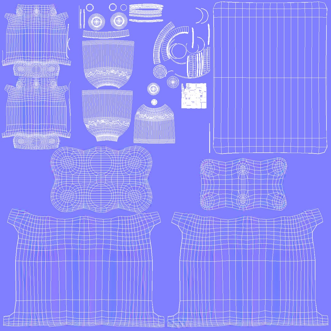 Evian mineralvatten 1L flaskförpackning 3D-modell $39 - .3ds