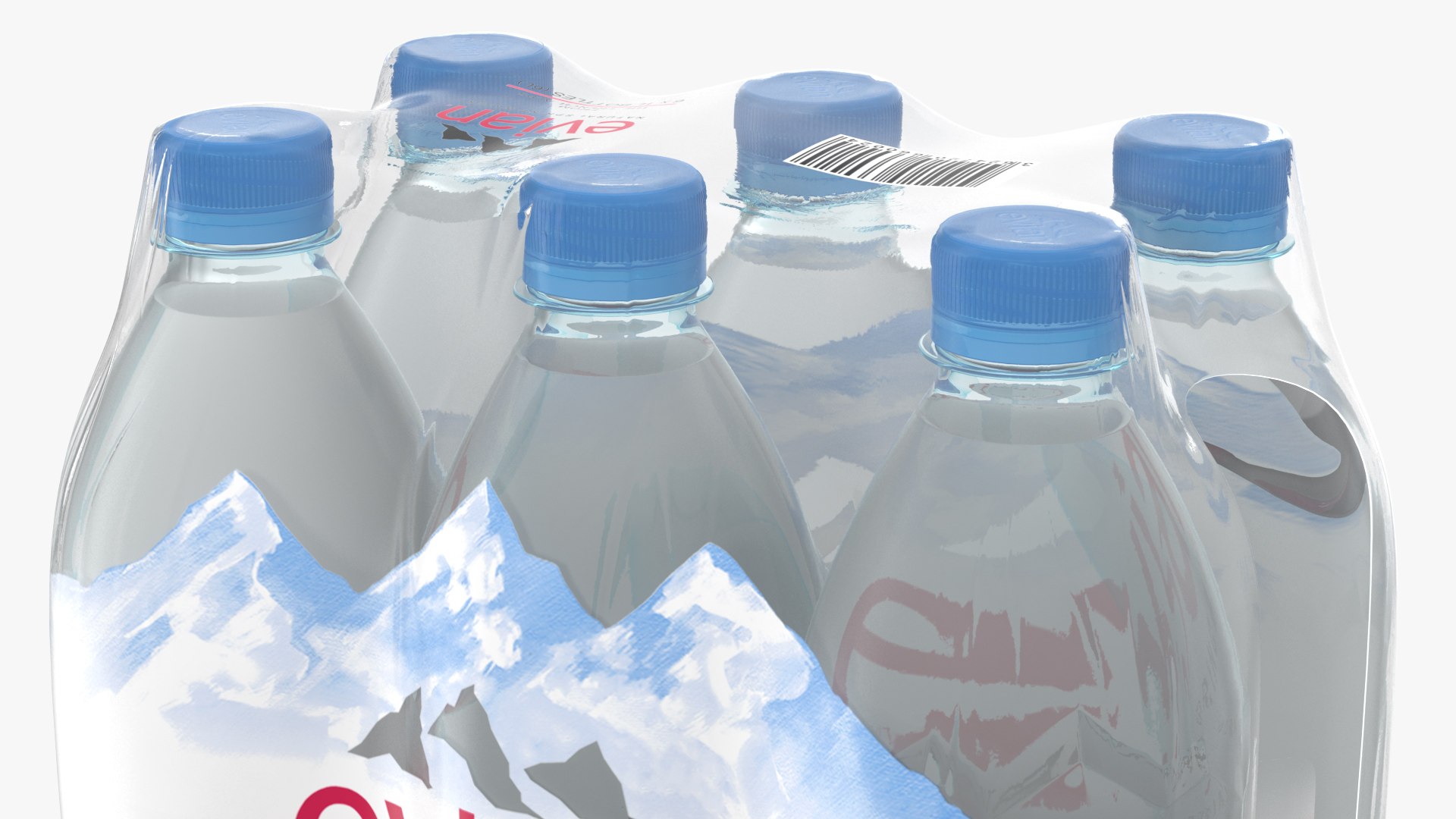 3D Model Evian Mineral Water 1l - TurboSquid 1690217