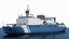 Oceanographic Research Ship with Helicopter on Water model