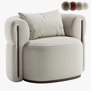 3D Camille Armchair model