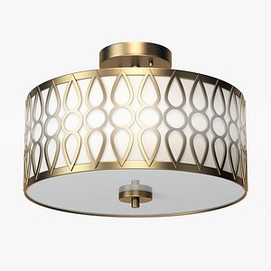 Aaru Fabric Semi Flush Mount MK3 3D model