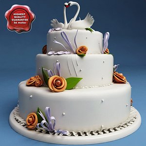 cake modelled 3d model
