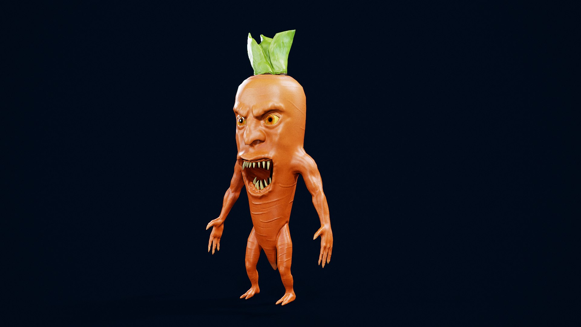 3D Carrot monster https://p.turbosquid.com/ts-thumb/9j/68a4iX/Hm/tbrender_003/png/1741708590/1920x1080/fit_q87/3ec548fbd07faa820fae824a103a188702ddd50f/tbrender_003.jpg