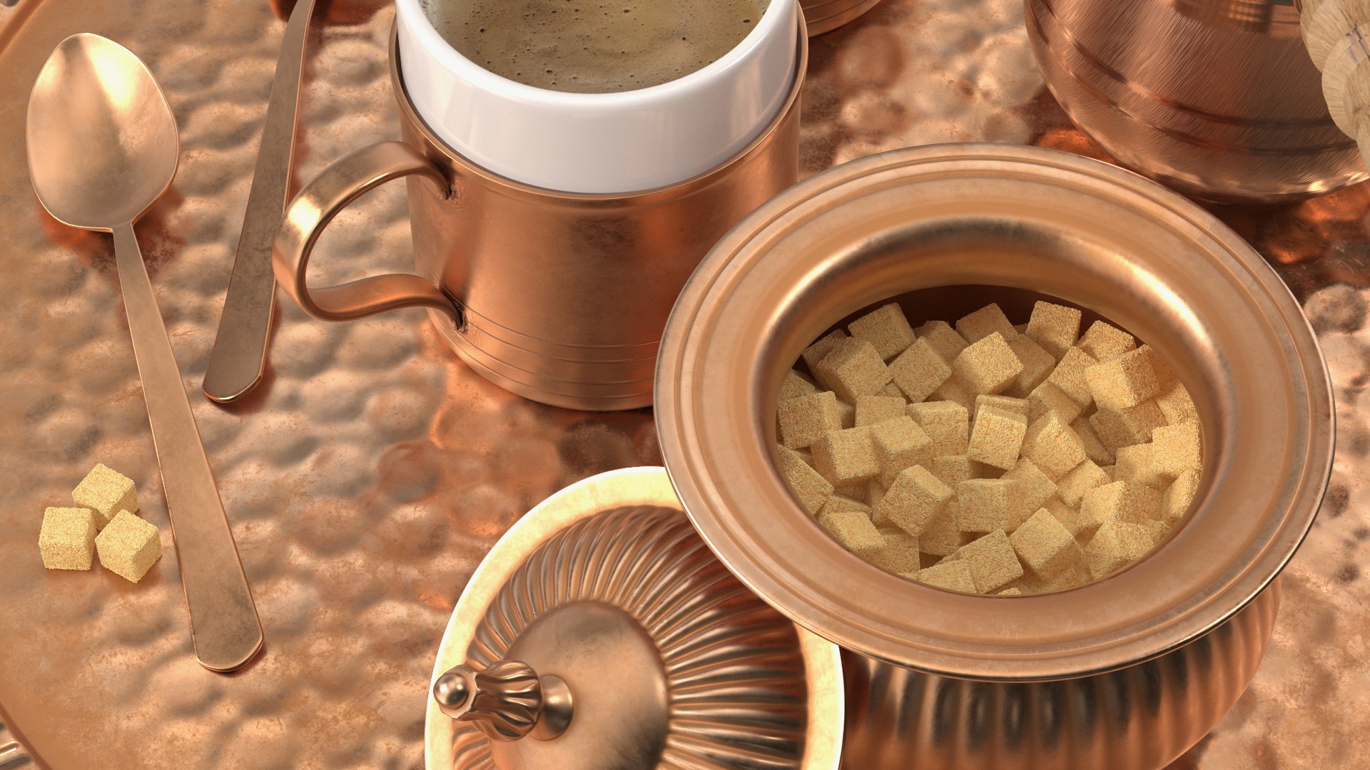 Copper Coffee Serving Set With Tray and Cups 3D model https://p.turbosquid.com/ts-thumb/9j/7QTknS/6z/copper_coffee_serving_set_with_tray_and_cups_009/jpg/1751351195/1920x1080/fit_q87/361eee2464ab5823cfa21ad57e272effd359de13/copper_coffee_serving_set_with_tray_and_cups_009.jpg