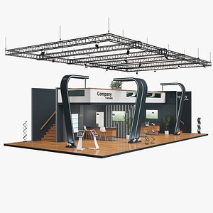exhibition stand 3D model