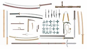 Japanese weapon set