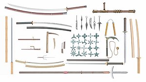 Japanese weapon set