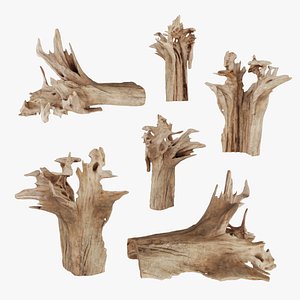 3D PSWooden001 scanned Wood chips