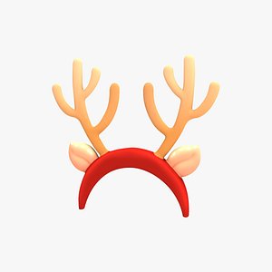 3D Prop123 Deer Headband model