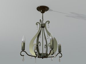 modern chandelier 3d model
