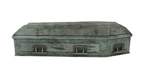 vintage coffin materials 3D model