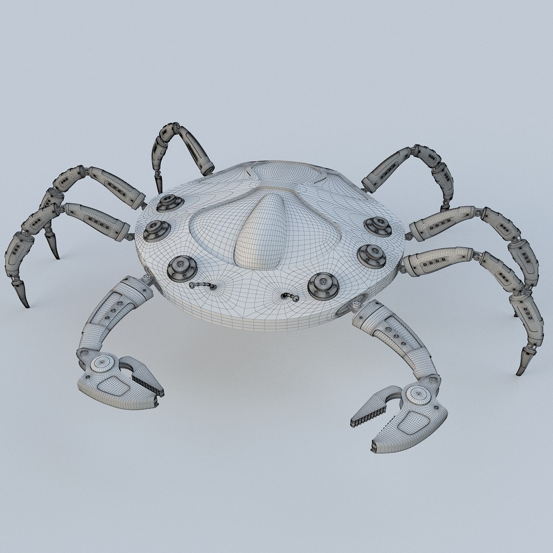 3D robo crab model https://p.turbosquid.com/ts-thumb/9j/OypUNI/n6AyIyY6/c/jpg/1510811633/1920x1080/fit_q87/c02e25e238a41d4af211847abd348badd4ab78b5/c.jpg