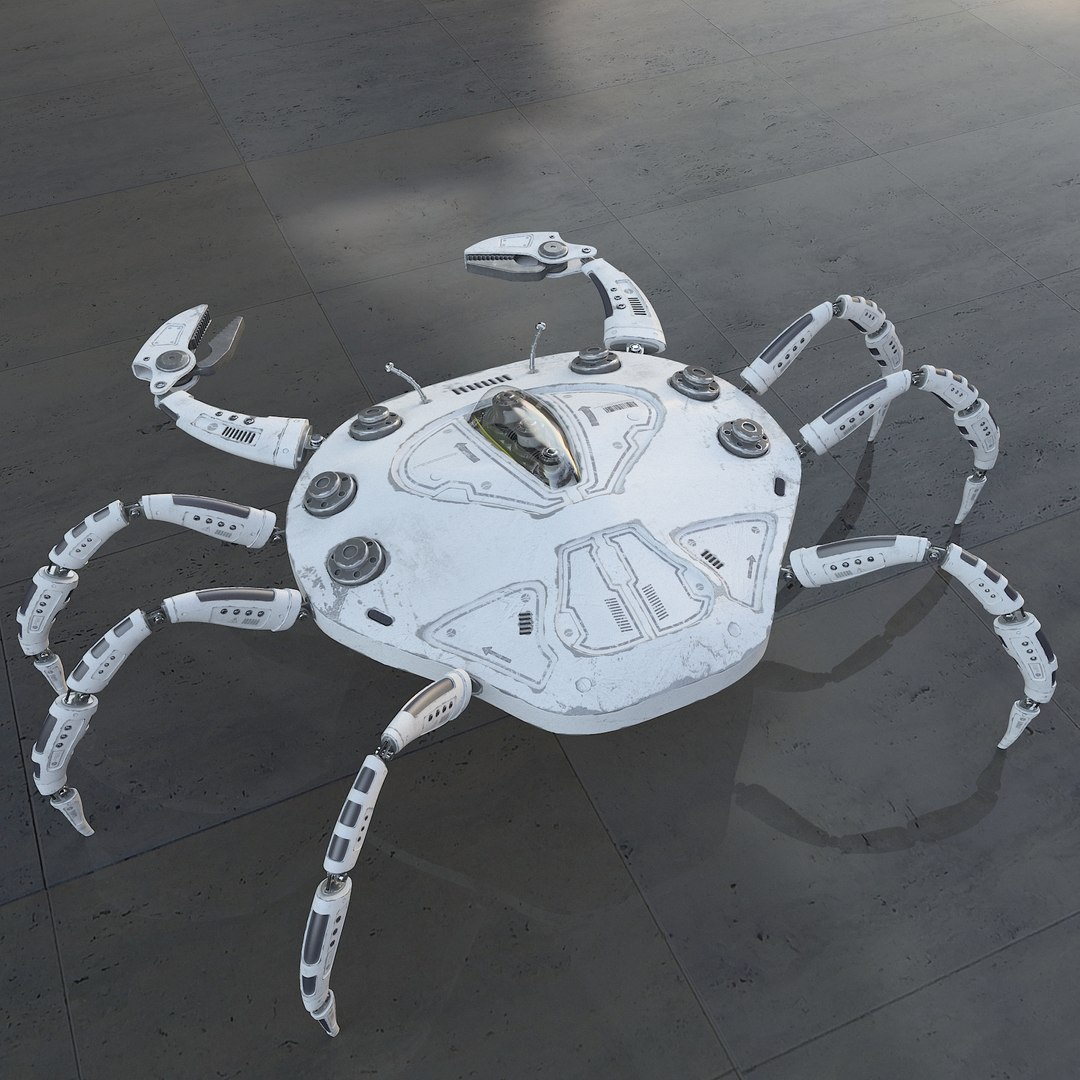3D robo crab model https://p.turbosquid.com/ts-thumb/9j/OypUNI/sIloUAqD/b/jpg/1510811527/1920x1080/fit_q87/3e933930ff085fd9af3a4c42982e85ce2df269cb/b.jpg