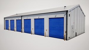 Industrial Warehouse Building 3D model