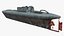 Vessel Narco Semi Submarine Stealth Craft on Water Old