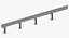 3D Guardrail W Beam Straight Long Single