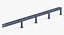 3D Guardrail W Beam Straight Long Single