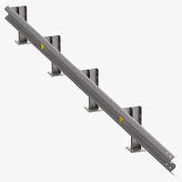Guardrail W Beam Straight Long Single