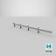 3D Guardrail W Beam Straight Long Single