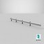 3D Guardrail W Beam Straight Long Single