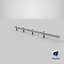 3D Guardrail W Beam Straight Long Single
