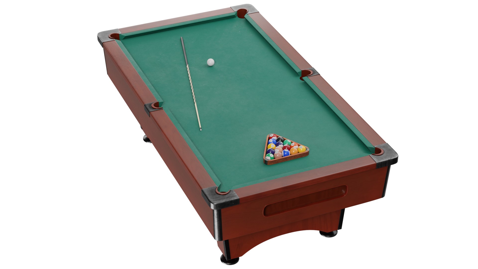 3D PoolTable8foot 01 Model - TurboSquid 2252748