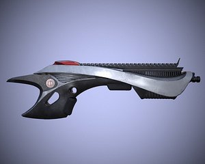 sci-fi style weapon 3D