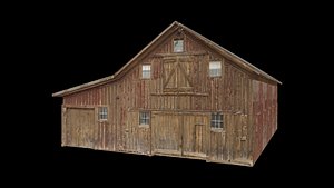Low Poly Farm Barn