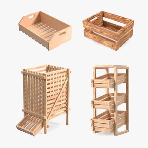 Wooden Vegetable Racks Collection 3