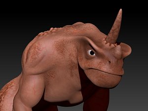 3d model rhino monster printable