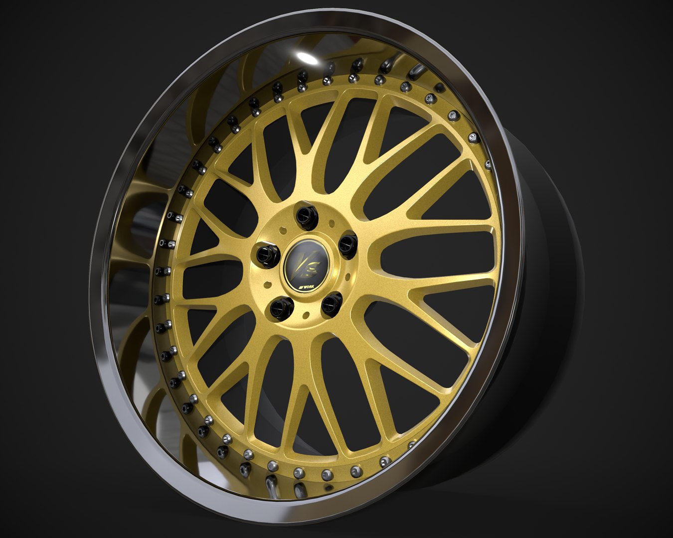 3D Rim Vs Work Wheels - TurboSquid 1539435