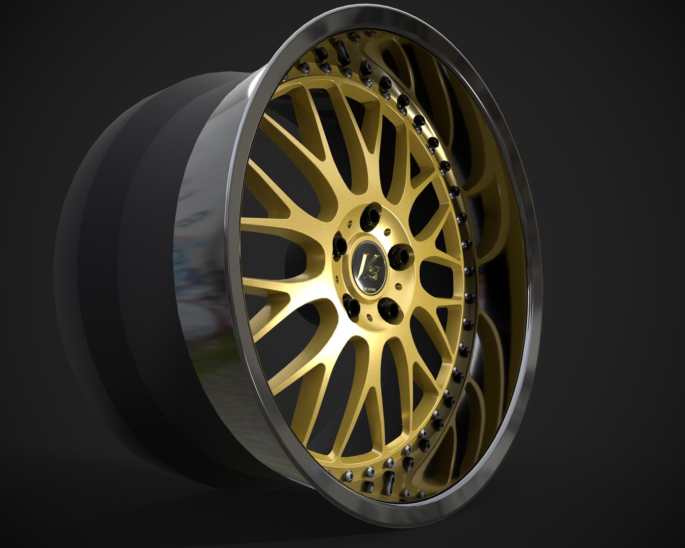 3D Rim Vs Work Wheels - TurboSquid 1539435