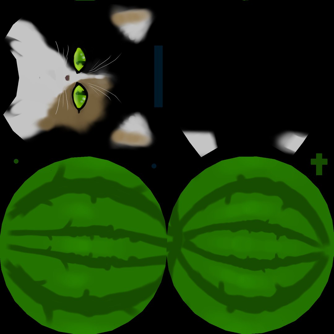 3D WATERMELON CAT SPIDER GAME READY https://p.turbosquid.com/ts-thumb/9j/cPXU2W/w6/gatosandia/png/1769614651/1920x1080/fit_q87/70821a5b33d733f2081624c430a61ef5fd646dba/gatosandia.jpg