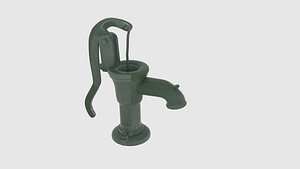 old green hand water pump fbx
