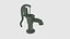 Old Green Hand Water Pump
