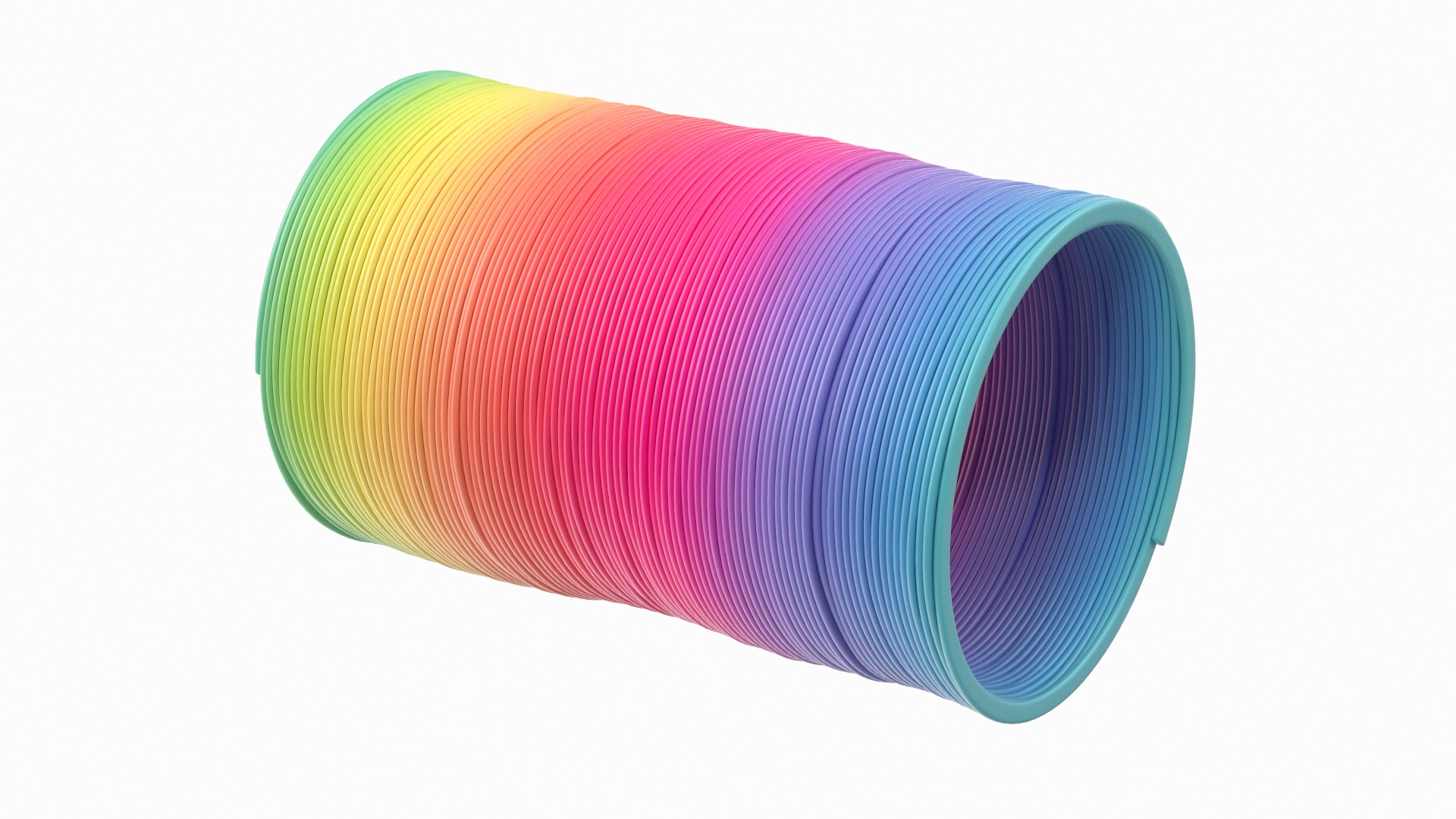 3D rainbow toy spring model - TurboSquid 1488166