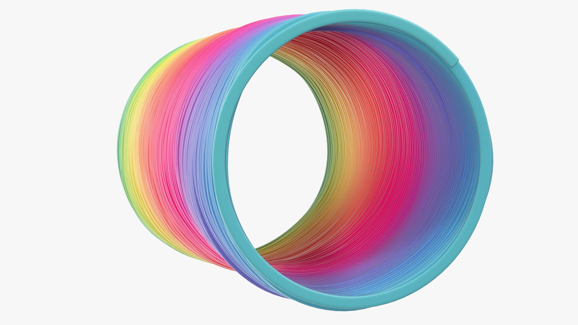 3D rainbow toy spring model - TurboSquid 1488166