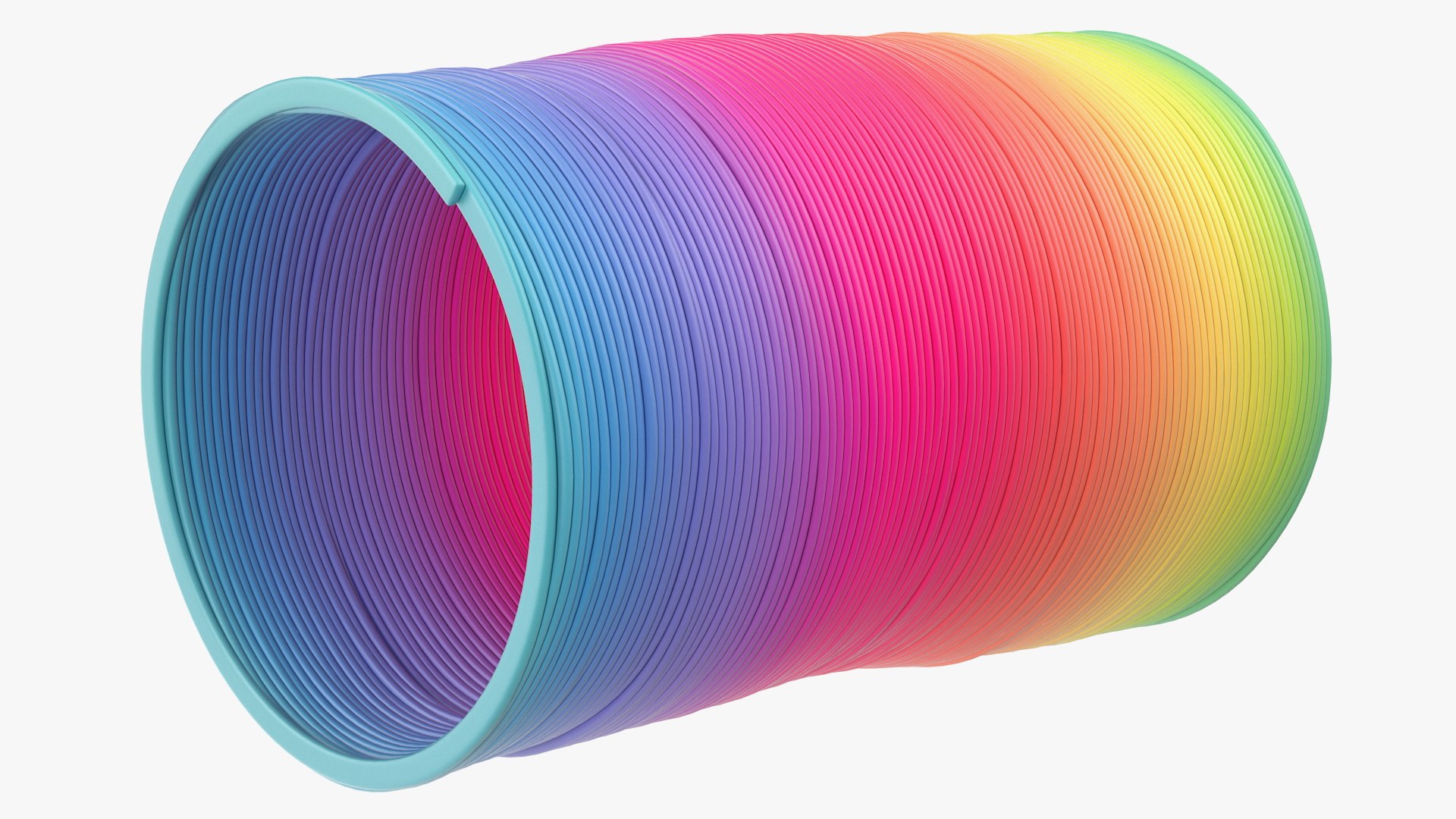 3D rainbow toy spring model - TurboSquid 1488166
