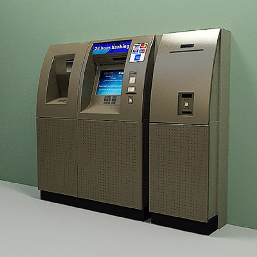 3d Max Automated Bank Minibank