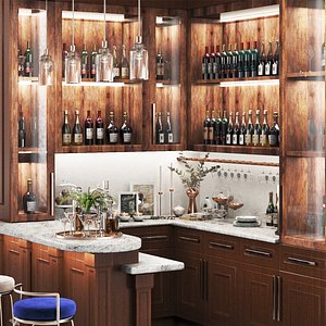 Minibar 02 HomeBar 3D