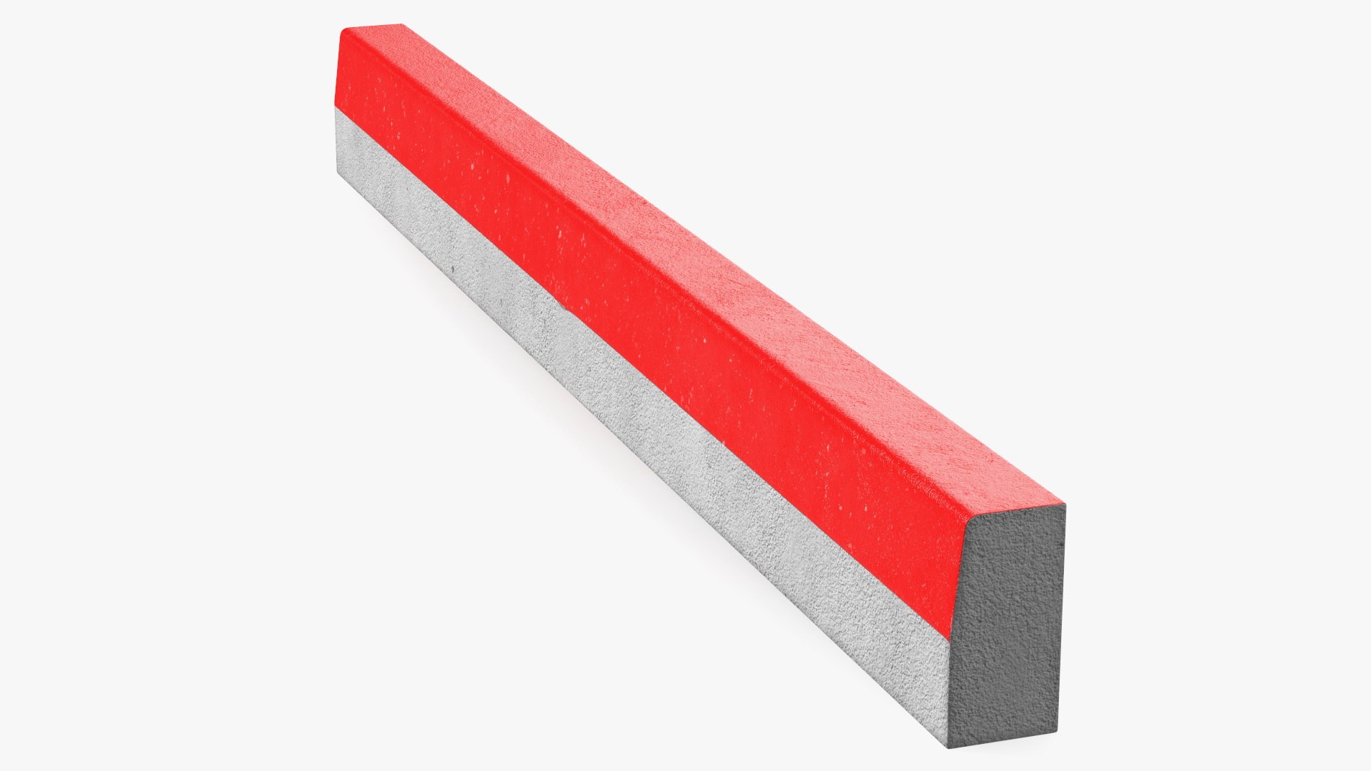 Curb 3m Red 3D model preview