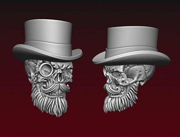 Totenkopf-Zylinder 3D-Druck fertig 3D-Modell - TurboSquid 1874628