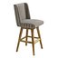 ALDER   TWEED  TRIBECA SWIVEL BAR STOOL
