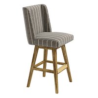 ALDER   TWEED  TRIBECA SWIVEL BAR STOOL
