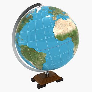 3d model old globe