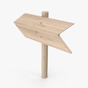 3D model Wood Signboard