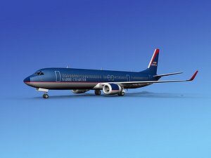 3d model 737-900er 737 airplane 737-900
