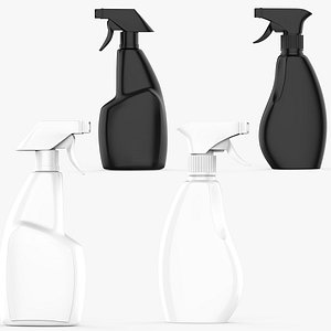 3D Plastic Bottle Spray model