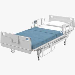 Hospital Bed 3D Model